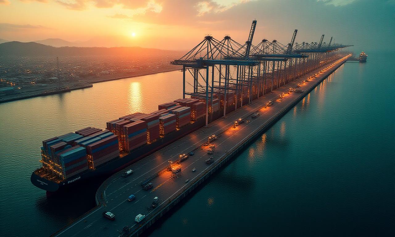 Complex global supply chain network representing Scope 3 emissions