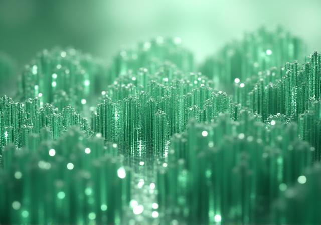 Abstract visualization of a complex global logistics network